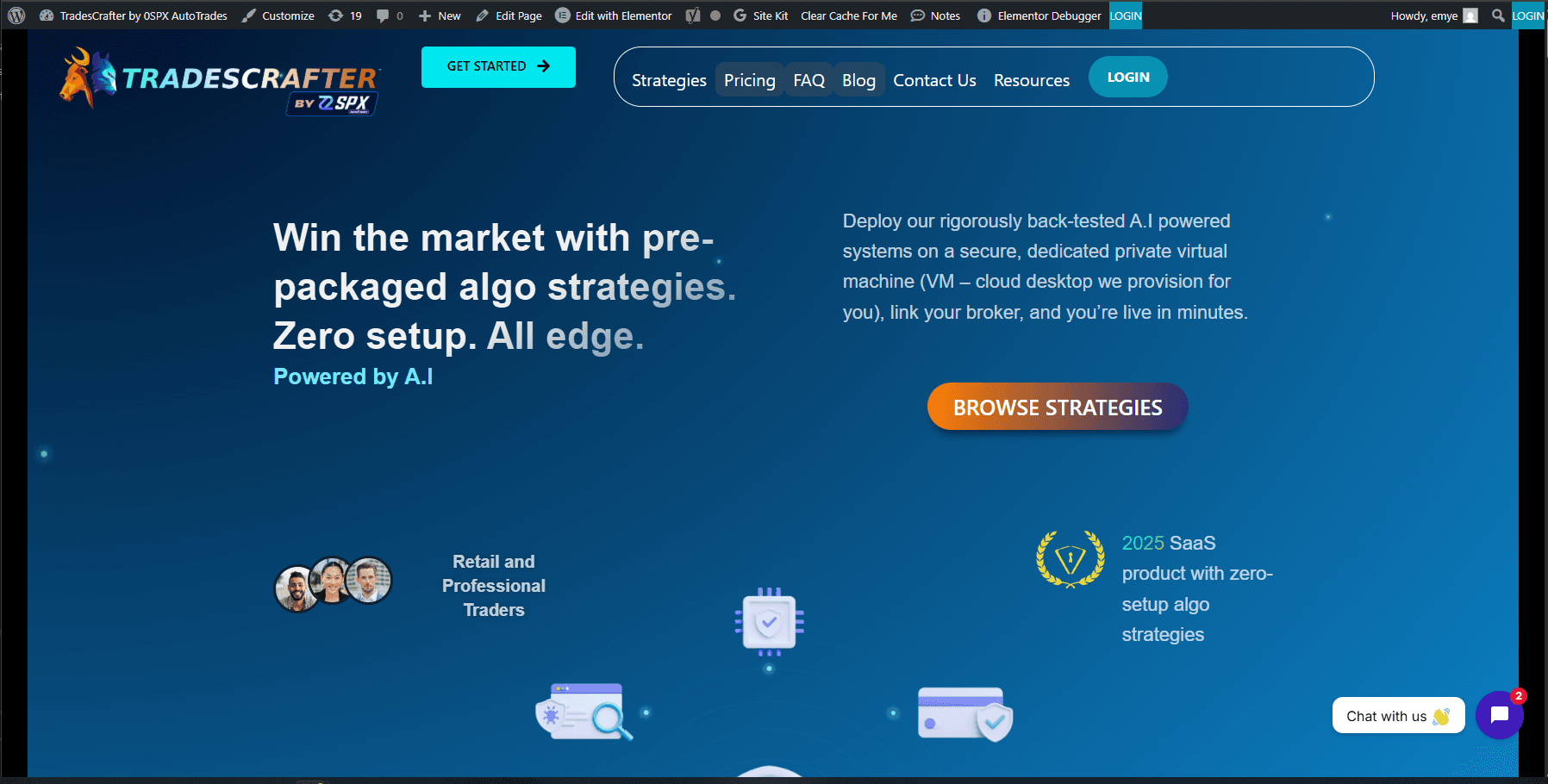 TradesCrafter — marketing site homepage